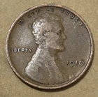 UNITED STATES OF AMERICA 🇺🇸 ONE CENT COIN 1910 "LINCOLN WHEAT EARS REVERSE"