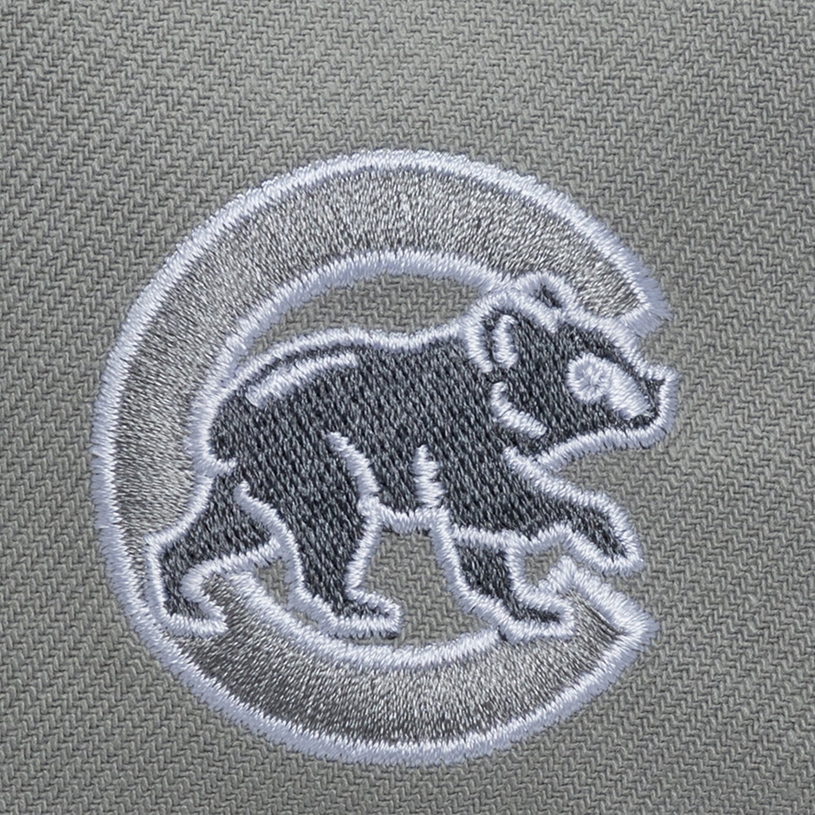 Men's Mitchell & Ness  Gray Chicago Cubs Thunderstorm Head Coach Pro-Crown thumbnail 3