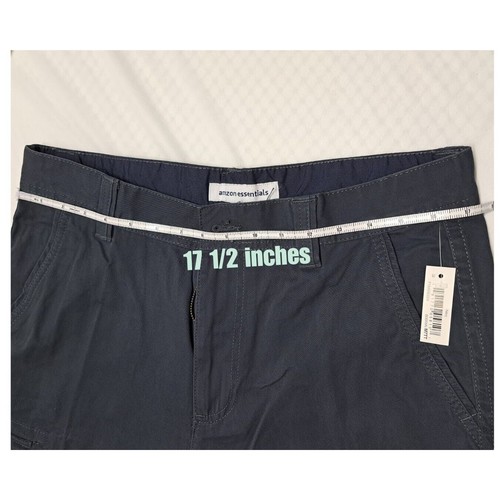 Amazon Essentials 10" Men's Classic-Fit Cargo Short Navy 34W. - Afbeelding 4 van 12