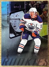 2022-23 SPx Rookies Colored Holofoil #182 - James Hamblin - #d /149 Oilers