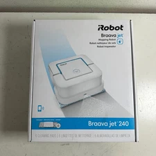 iRobot Braava jet 240 White Automatic Bluetooth Compact Smart Mopping Robot NEW