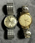 Vintage Timex Watch Lot (2) ElecTric 21 Jewels Waterproof Retro Style Nice Bands