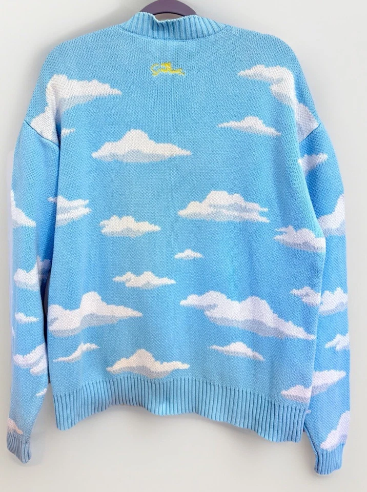 Pullover estampado KITH x Simpsons Cloud Intarsia 'azul' talla: L Foto 3 de 4
