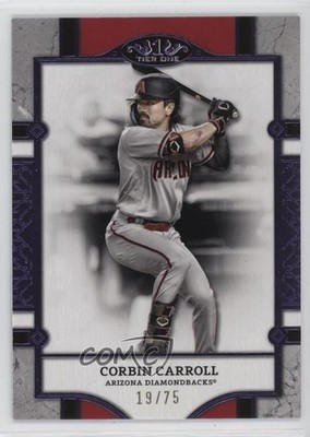 2024 Topps Tier One Tier 2 Purple Foil 19/75 Corbin Carroll #24 o7m