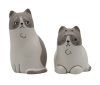 Puckator Beans & Co Katzen Keramik Salz- & Pfefferstreuer Set 2Tlg Neu Ovp
