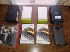 6 vintage used Cell Phones with original boxes Lookie-Lookie 