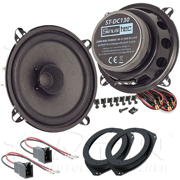 Sinustec Auto Lautsprecher FüR Opel Corsa C 2000-2006 Front Vorn TüR 250W #A100-image