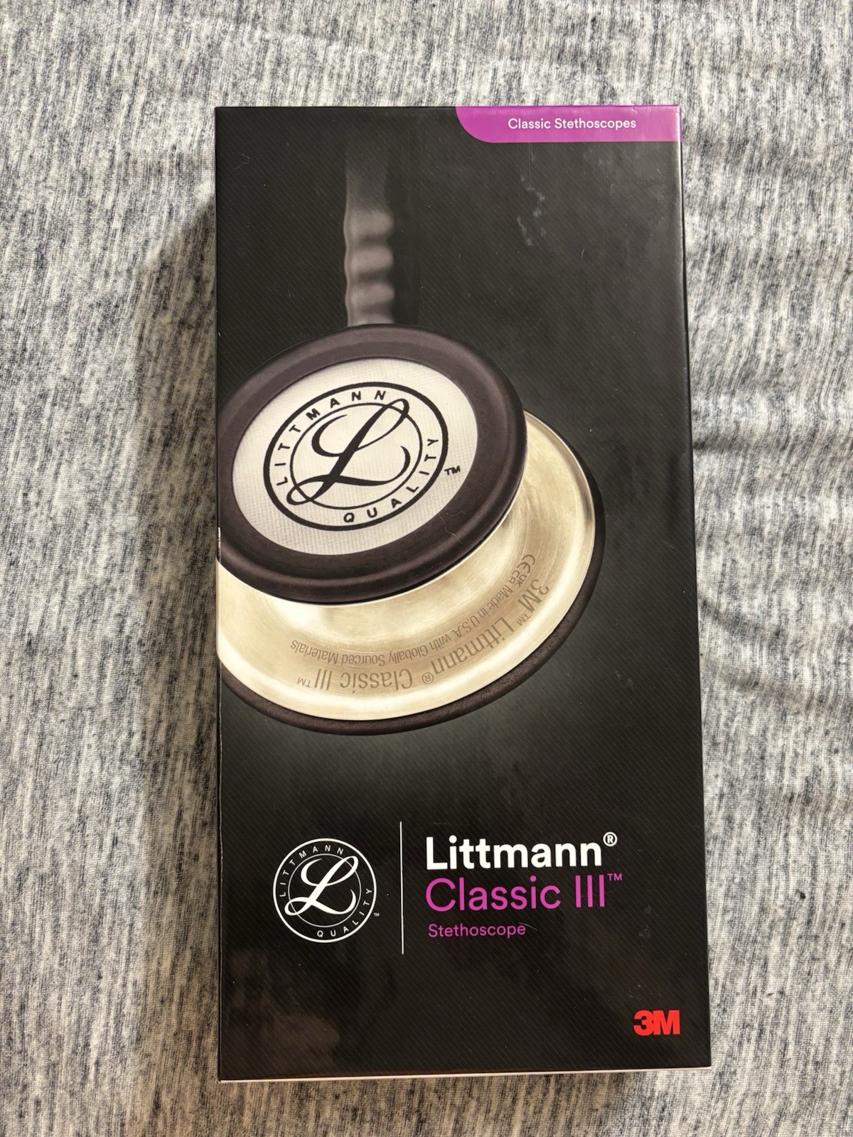 Littmann Classic III 3M Stethoscope Model 5811 Black 27 Inch