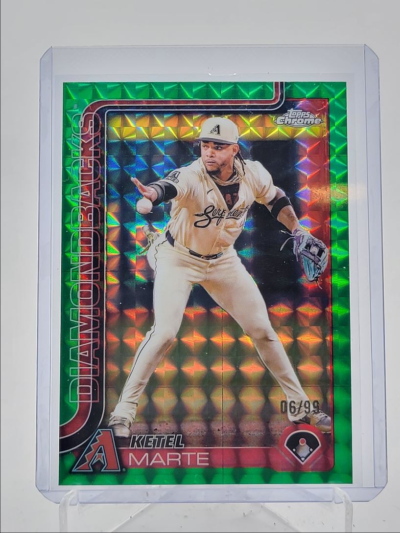 KETEL MARTE 2025 TOPPS CHROME GREEN GEOMETRIC DIAMONDBACKS /99 Q3967