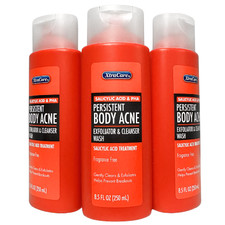 3-Pack Xtracare Persistent Body Acne Exfoliator  Body Wash W/ Salicylic Acid