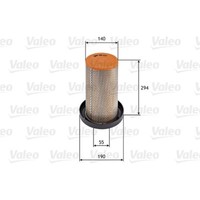 Valeo Luftfilter Filtereinsatz FüR Peugeot J5 Pritsche/Fahrgestell 2.5 D 585637