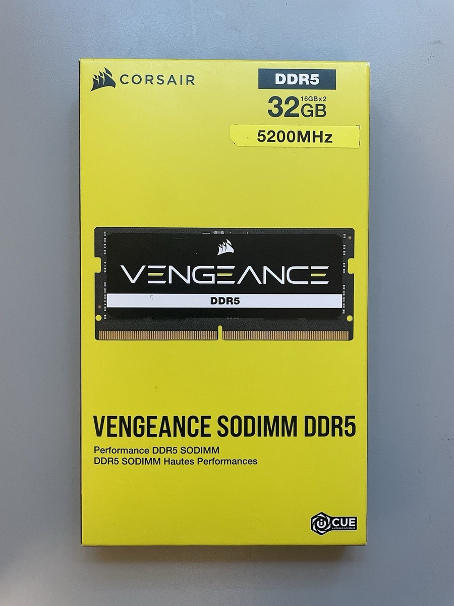 CORSAIR Vengeance SODIMM DDR5 RAM 32GB (2x16GB) 5200MHz CL44 | eBay