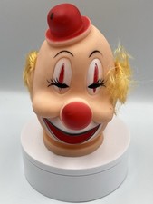 Vintage Westrim Fibre Craft 3" Clown Doll Head Halloween Art Dollmaking SEE