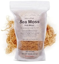 Raw Gold Sea Moss 1 lb St. Lucia Wildcrafted Sun-Dried Whole Seaweed
