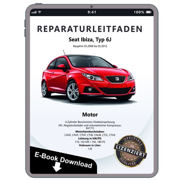 Seat Ibiza 6J 2008-2015 4-Zyl. Benzinmotor 150-180 PS Reparaturhandbuch Download-image
