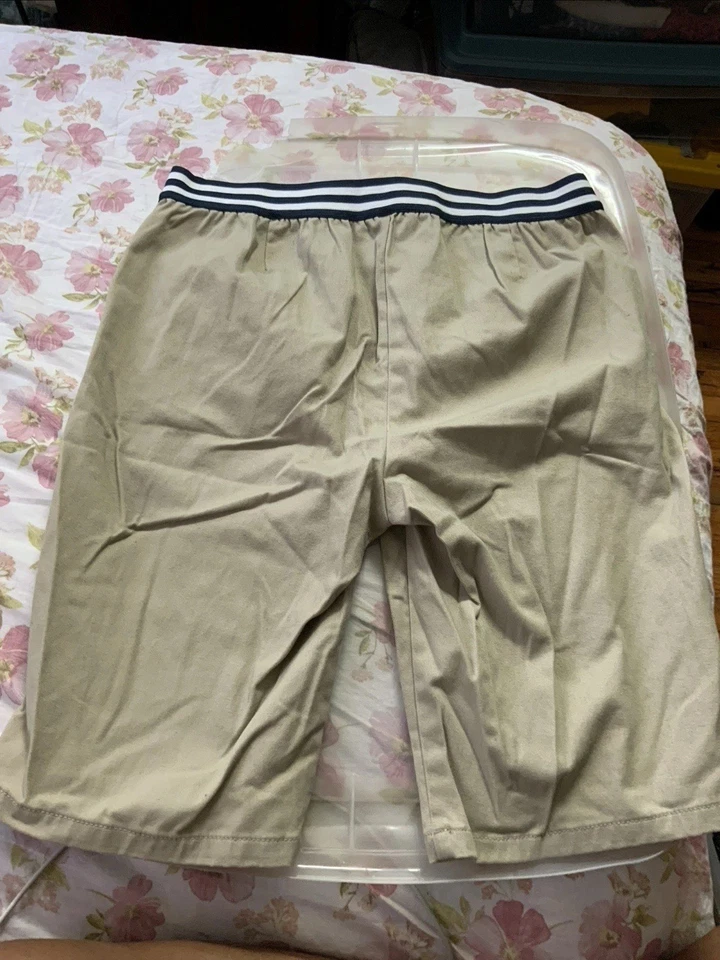 Niñas Pantalones Cortos Tostados Franceses Azul Marino Caqui Uniforme Escolar Mezcla LOTE DE 3 Talla 18-20 Foto 3 de 4