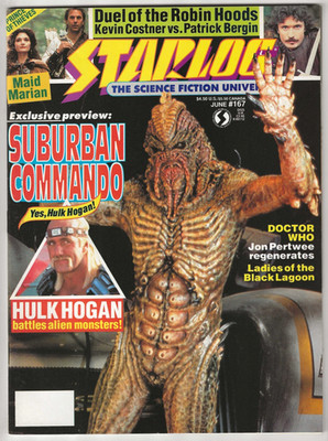 STARLOG # 167 MAGAZINE 1991 SCI-FI SUBURBAN COMMANDO HULK HOGAN DR WHO PERTWEE
