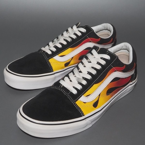 Vans Old Skool School Flame Fire Pattern 500714 S… - image 2