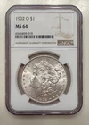 1902-O $1 Morgan Silver Dollar - NGC MS 64