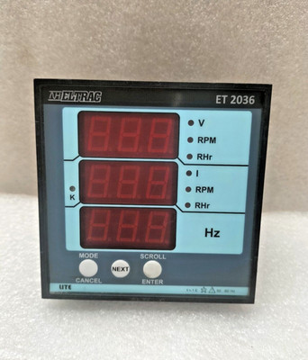 Eltrac ET 2036 Multifunction Digital Panel Meter - ''TESTED OK''
