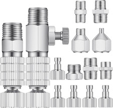 14 Pieces Airbrush Adapter Set Airbrush Quick Disconnect Fittings Hose Quick Rel
