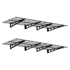 2-Pack Garage Shelves 24"x72" Wall Mounted Storage Rack Storage Shelving Unit