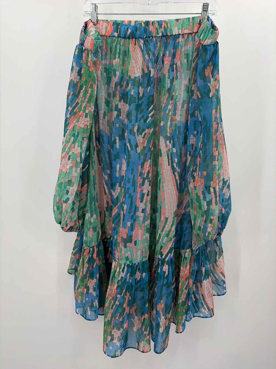 Pre-Owned Ted Baker Green Size Large Knee Length Long Sleeve Dress | eBay