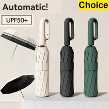 Ring Buckle Design Fully Automatic Umbrella for Men Folding Extra Large Strong S