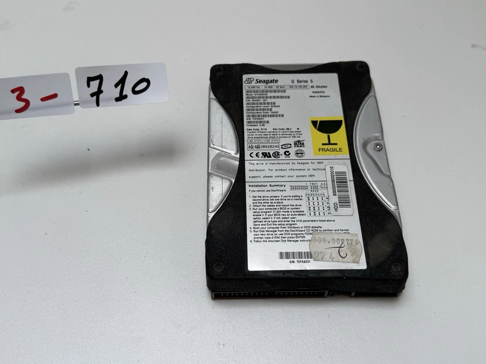 Seagate 40 GB ST340823A Festplatte U series 5