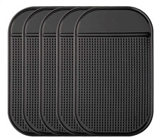 Car Dashboard Non Slip Mat, 5-Pack Anti-Slide Sticky Extra-Thick Dash