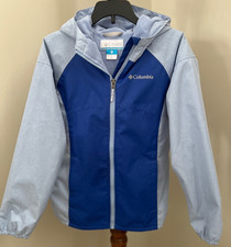 Columbia Waterproof Fleece Lined Jacket Girls Sz 10/12 Youth Winter Zip Ski Coat