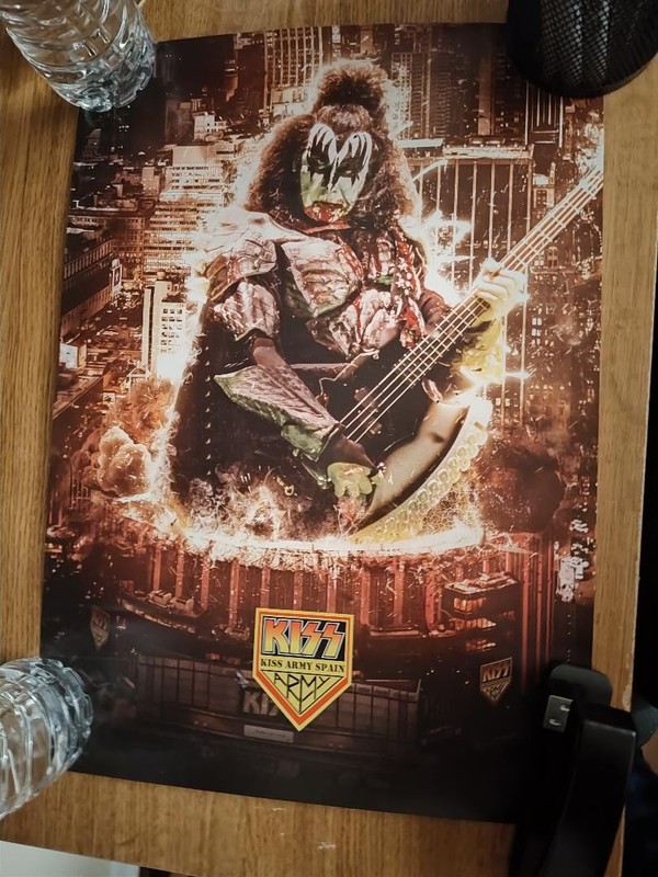 Gene Simmons Kiss Poster MSG Madison Square Garden Kiss Army Spain Aucoin