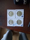 40% Silver Kennedy Half Lot 1966, 1967, 1968 D, 1969 D. All 4 Uncirculated .