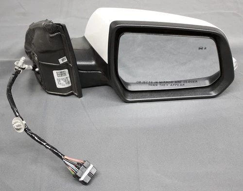 OEM Right Passenger Side Mirror For GMC Acadia White Frost 84737893 Scratches