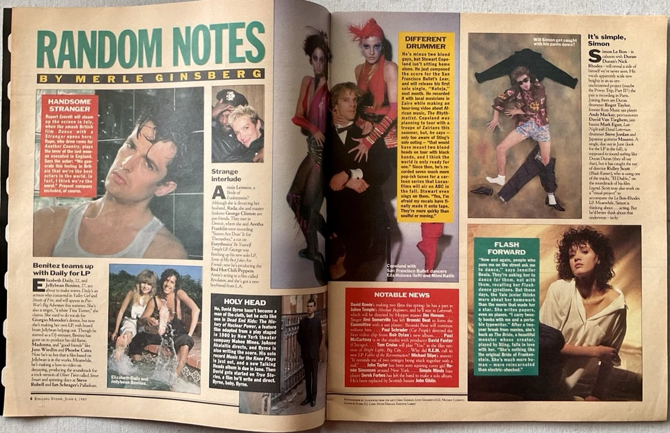 Rolling Stone VTG Issue - June 6, 1985 w/ Julian Lennon • Amy Grant • Prince Foto 3 de 4