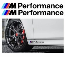 2x BMW M Performance seiten schweller aufkleber sticker Schwarz 20 cm x 2 cm