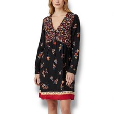 Sezane Size S 4 Daphna Floral Long Sleeve Dress French Boho Cottage Festival 36