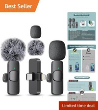Portable Wireless Mic for iPhone/Android - Perfect for Vlogging Streaming
