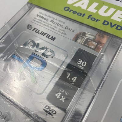 Set Of 12 - Fujifilm DVD-R For Camcorder 1.4 GB / 30 Min Up To 4X
