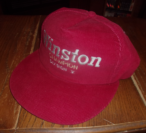 WINSTON RACING CORDUROY CHAMPION VINTAGE SNAPBACK U.S.A. HAT / CAP NHRA / NASCAR