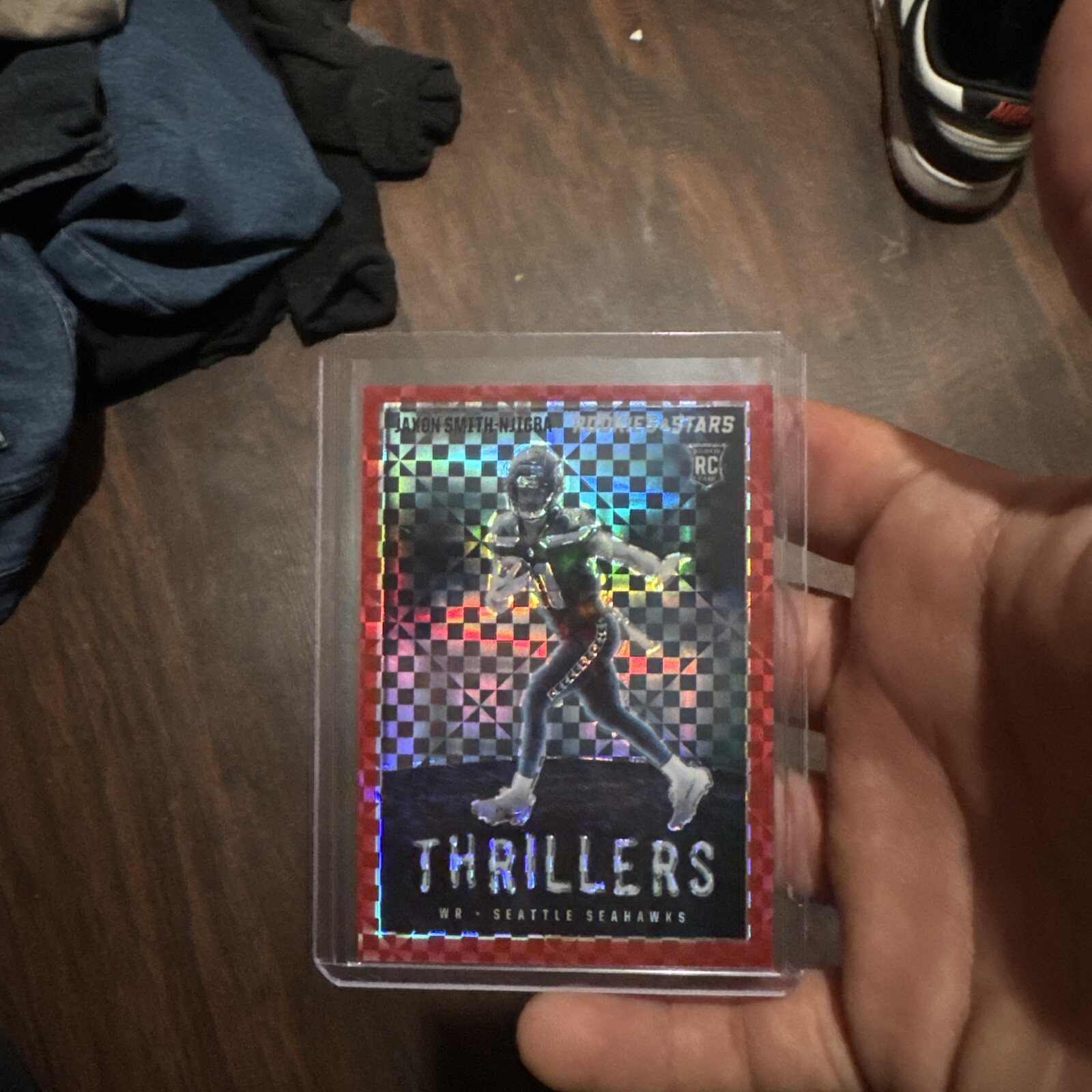 2023 Panini Rookies & Stars -Thrillers Red Plaid Prizm #TH-27 Jaxon Smith-Njigba
