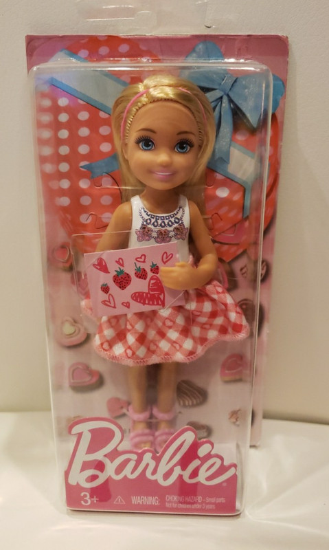 Chelsea Doll Barbie Sister 2016 Strawberry Valentine Barbie Kids Blond New