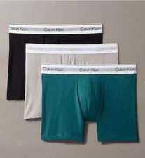 Calvin Klein Men's 3-Pack Modern Air Boxer Briefs, Multi, Large