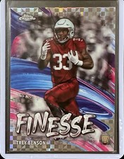 Trey Benson - Rookie - 2024 Topps Chrome Football - Finesse - X-Fractor #F-9