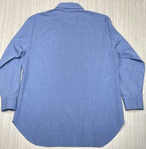 Brioni Mens Dress Shirt Blue Button Down Cotton size 41 / 16 Italy - Picture 7 of 12