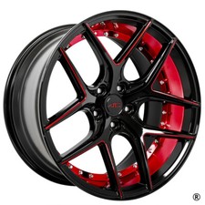 20x9 Ac Wheels Divino Gloss Black Red Rims 5x112 Et35 20x9 Ac Wheels Divino Gloss Black Red Rims 5x112 Et35