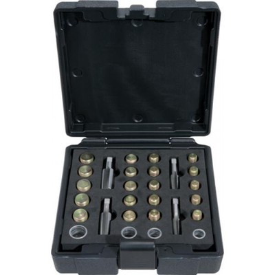 KS TOOLS Ölwanne Gewinde Reparatursatz Sumpfgetriebe Ablaufstecker Set 64 Stück - K150.1450