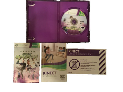 2010 Kinect Sports XBOX 360 Video Game, Requires Complete w. Instruction Manual