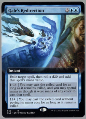 Gale's Redirection 563 Extended Art Non Foil Rare Baldur's Gate MTG NM