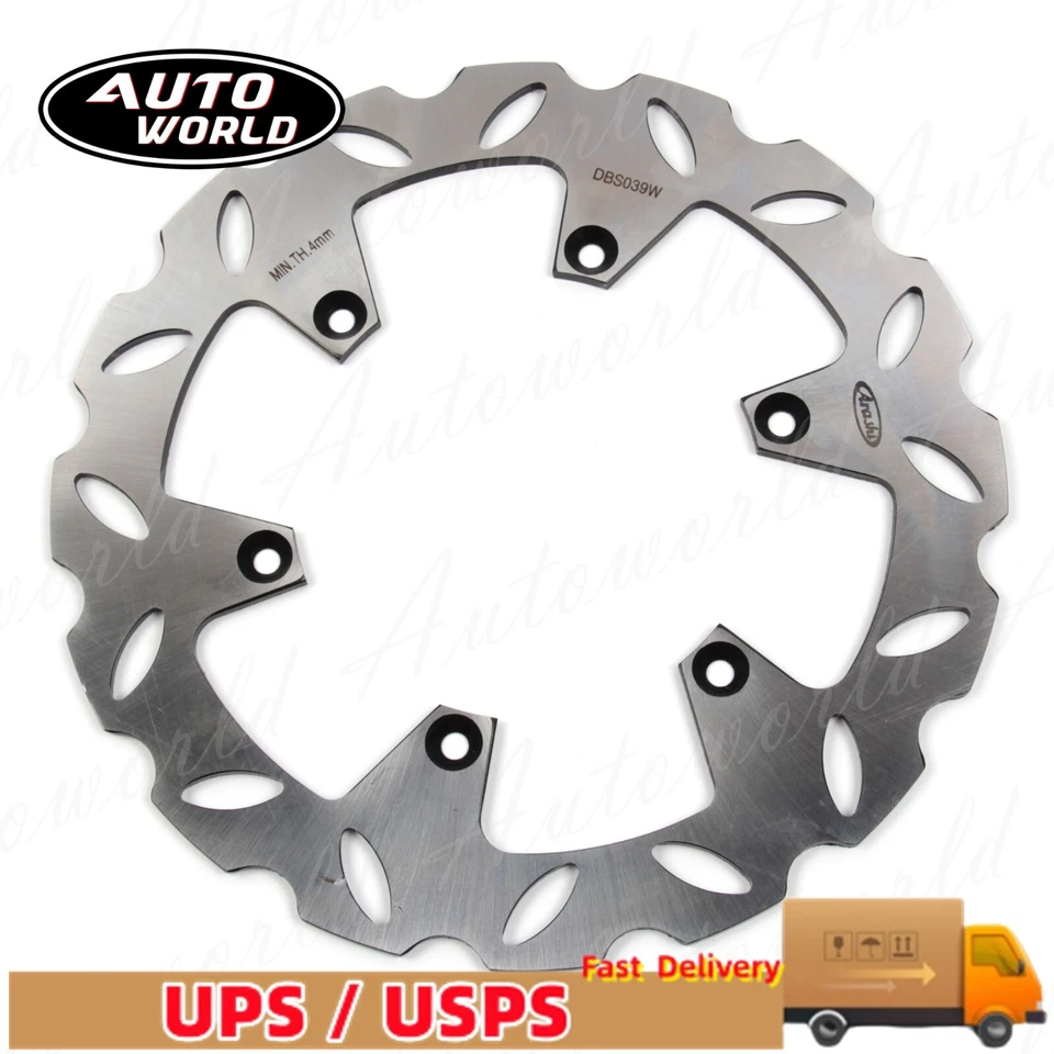 Disco rotor freno delantero trasero para Suzuki DRZ 400 SM 2005-2021 2006 2007 2008 2009 Foto 4 de 4